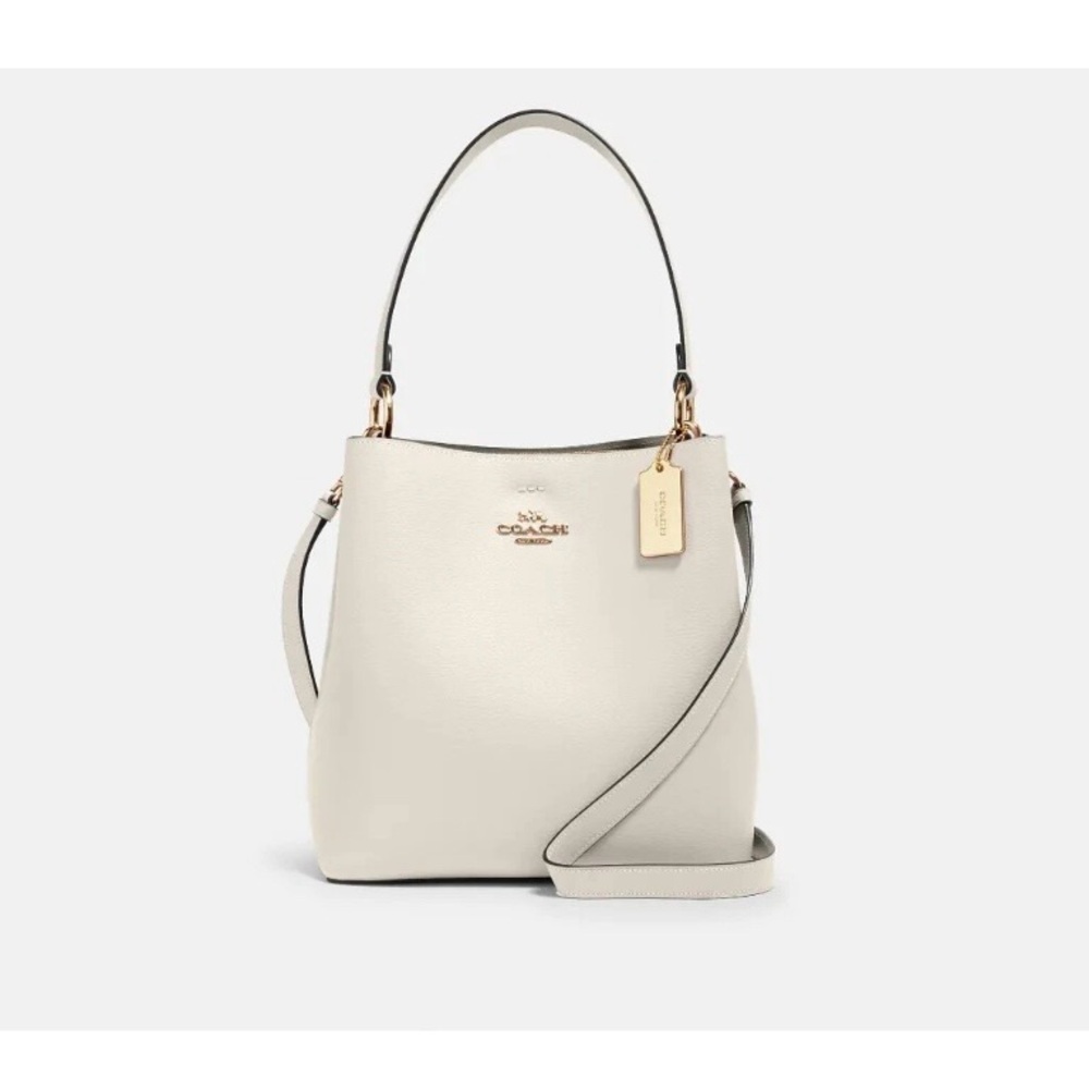NEW Coach Small Town Bucket Bag in Chalk